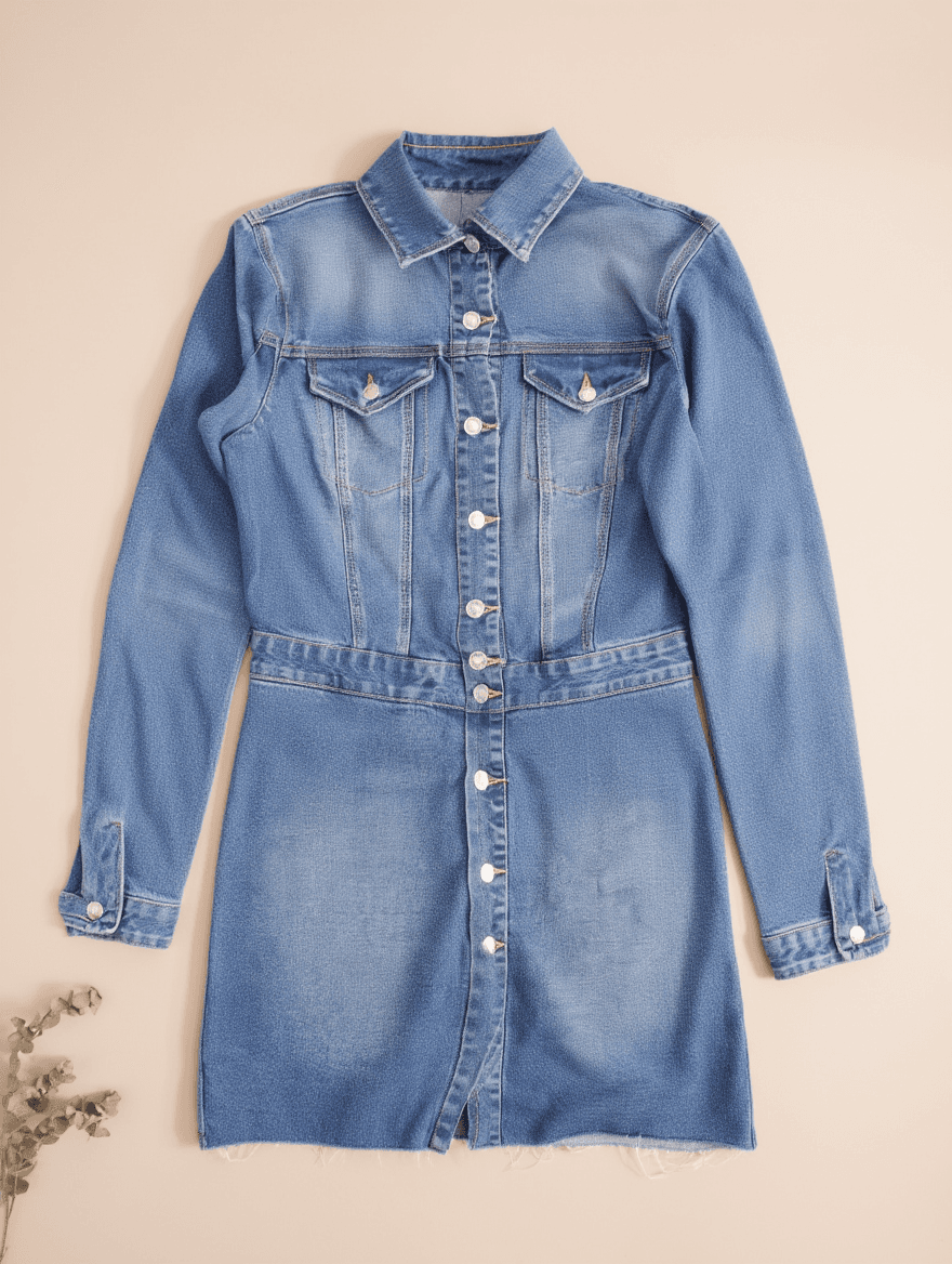 Vestido Camisero de Mezclilla
